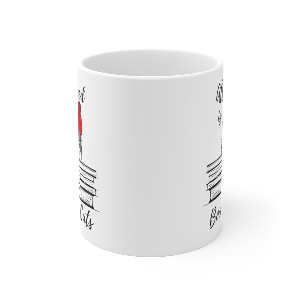 Books and Feline Friends Mug