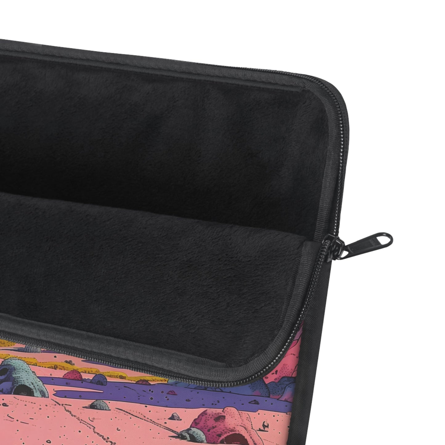 Laptop Sleeve with a Retro Space Robot Design