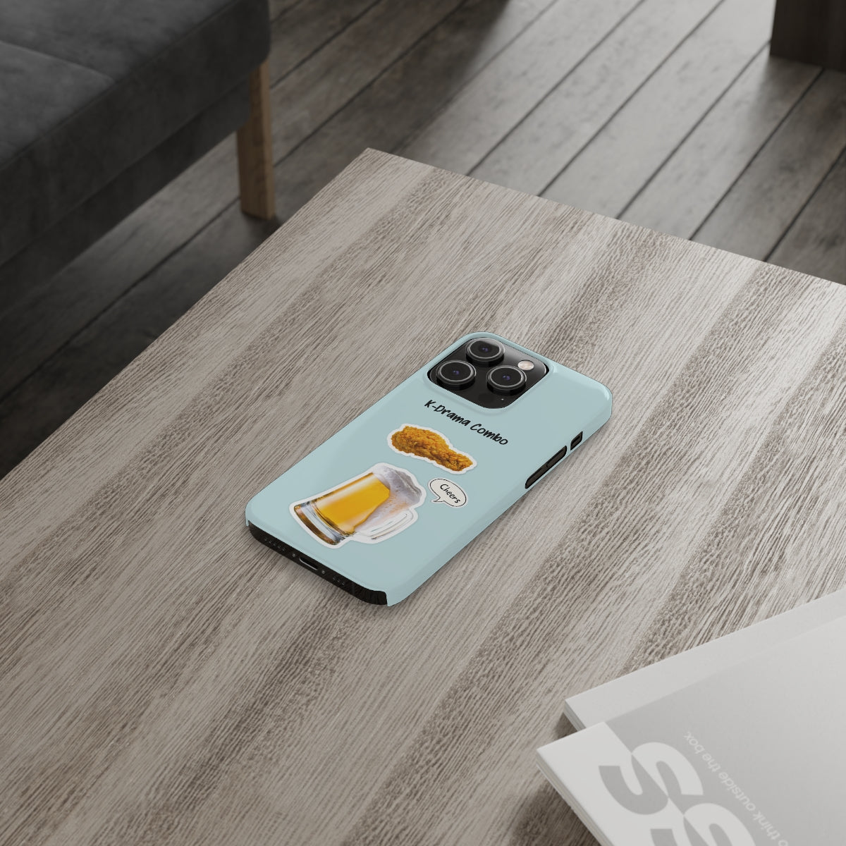 Slim iPhone 14, 14 PRO, 14 PRO MAX Case for Crispy Chicken and Brew Lovers