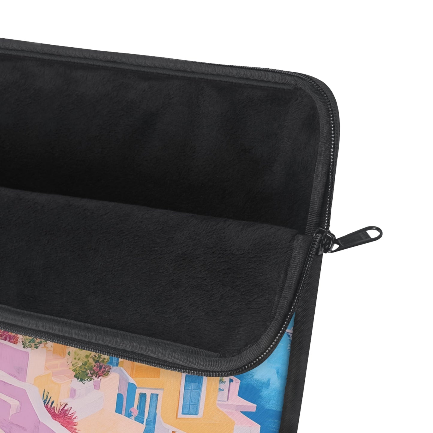 Laptop Sleeve with a Print of Pastel Landscapes
