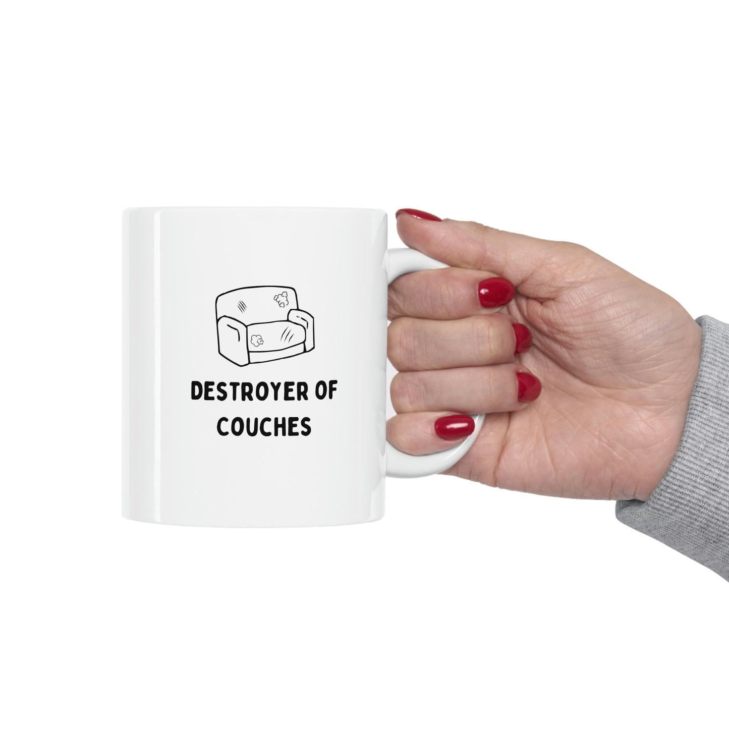 Couches Destroyer Cat Coffee Tea Mug