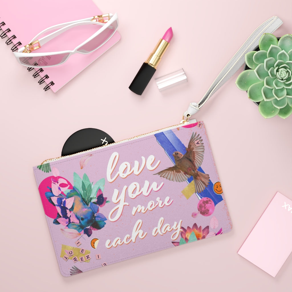 Floral Vegan Clutch Bag with Lovelier You