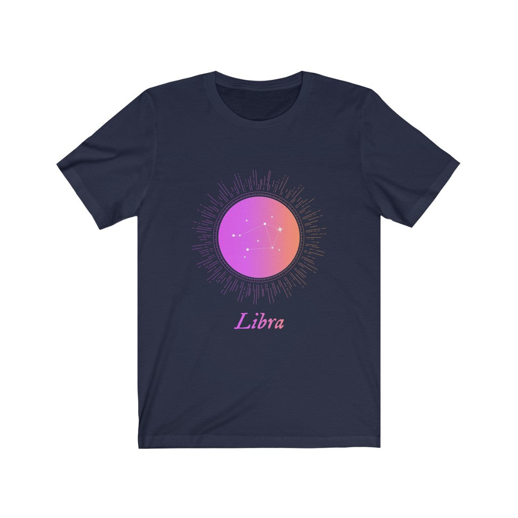 Gradient Libra T-Shirt for Women - Horoscope Zodiac Sign