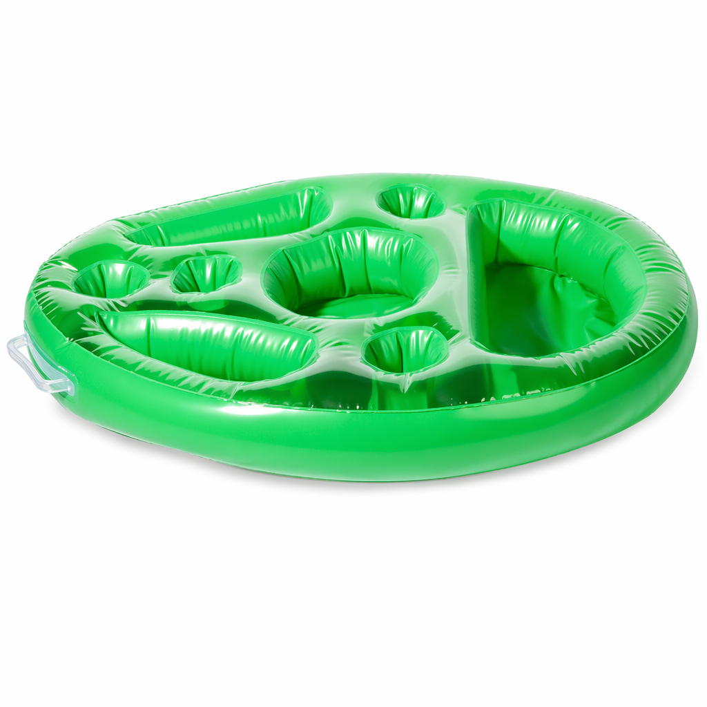 Inflatable Floating Tables for Food and Drinks in Swimming Pools Green