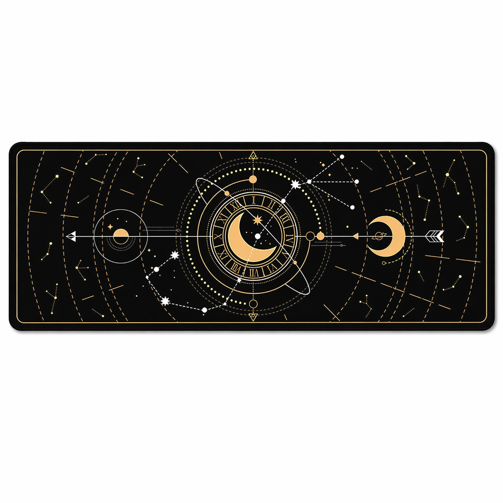 Moon Desktop Mat - Gaming Mousepad D