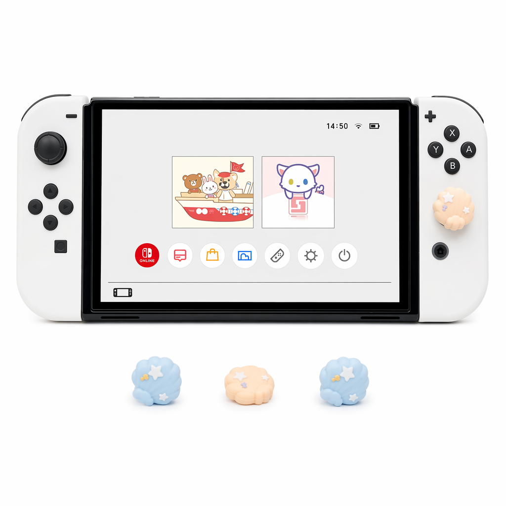 Sea Creature Switch Thumb Grips with Joystick Caps B