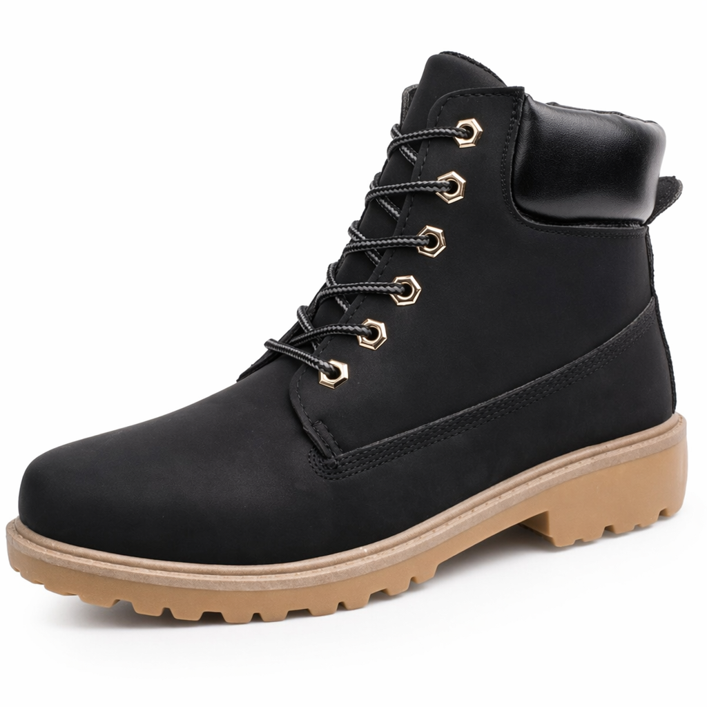 Waterproof Military-Inspired Men's Boots Black