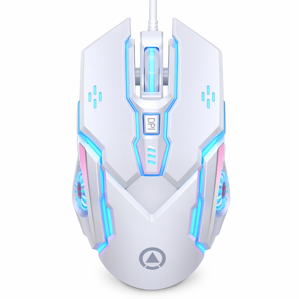 Enhanced Gaming Experience with 6 Button Dragon Mouse at 3200 DPI White