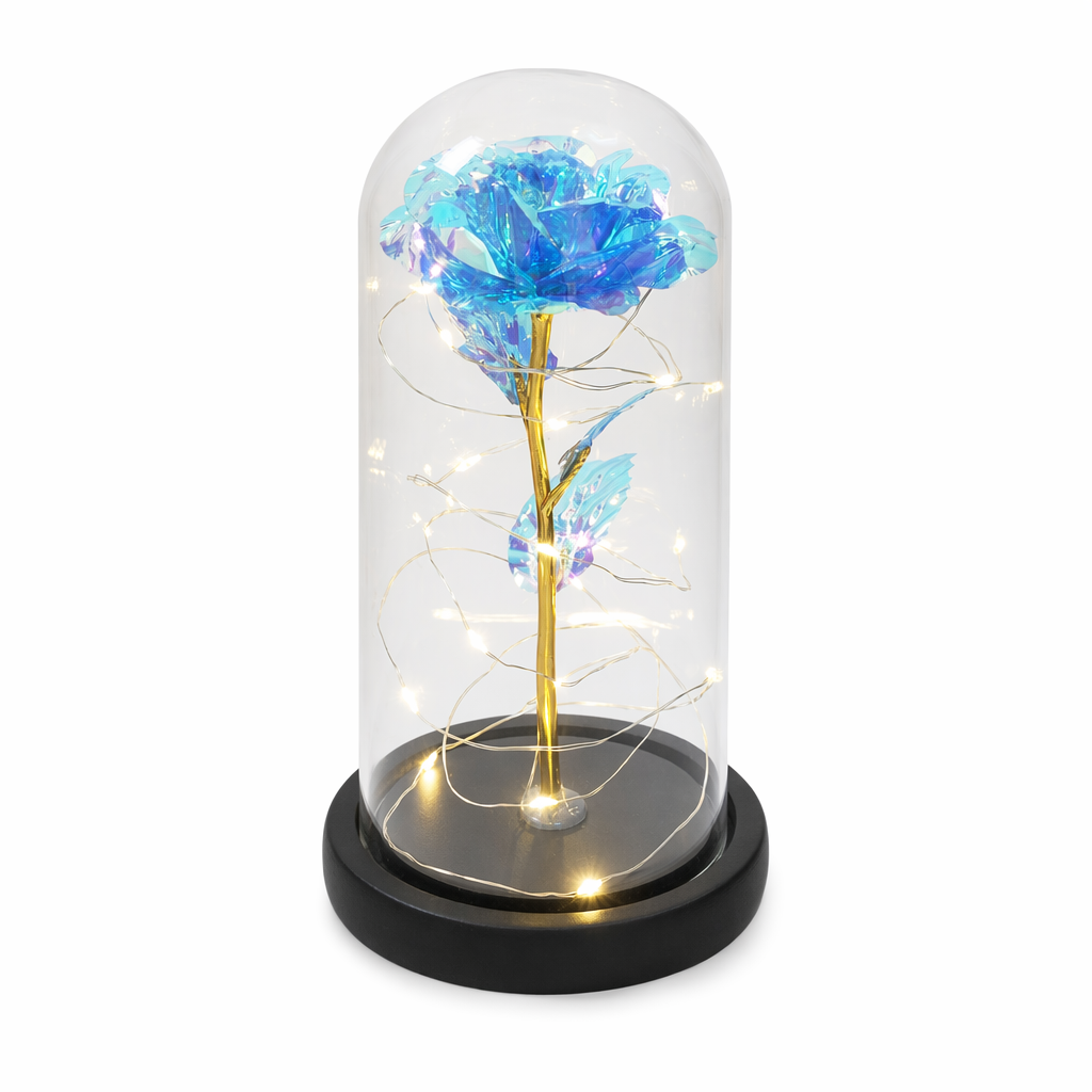 Cosmic LED Rose Sphere Blue