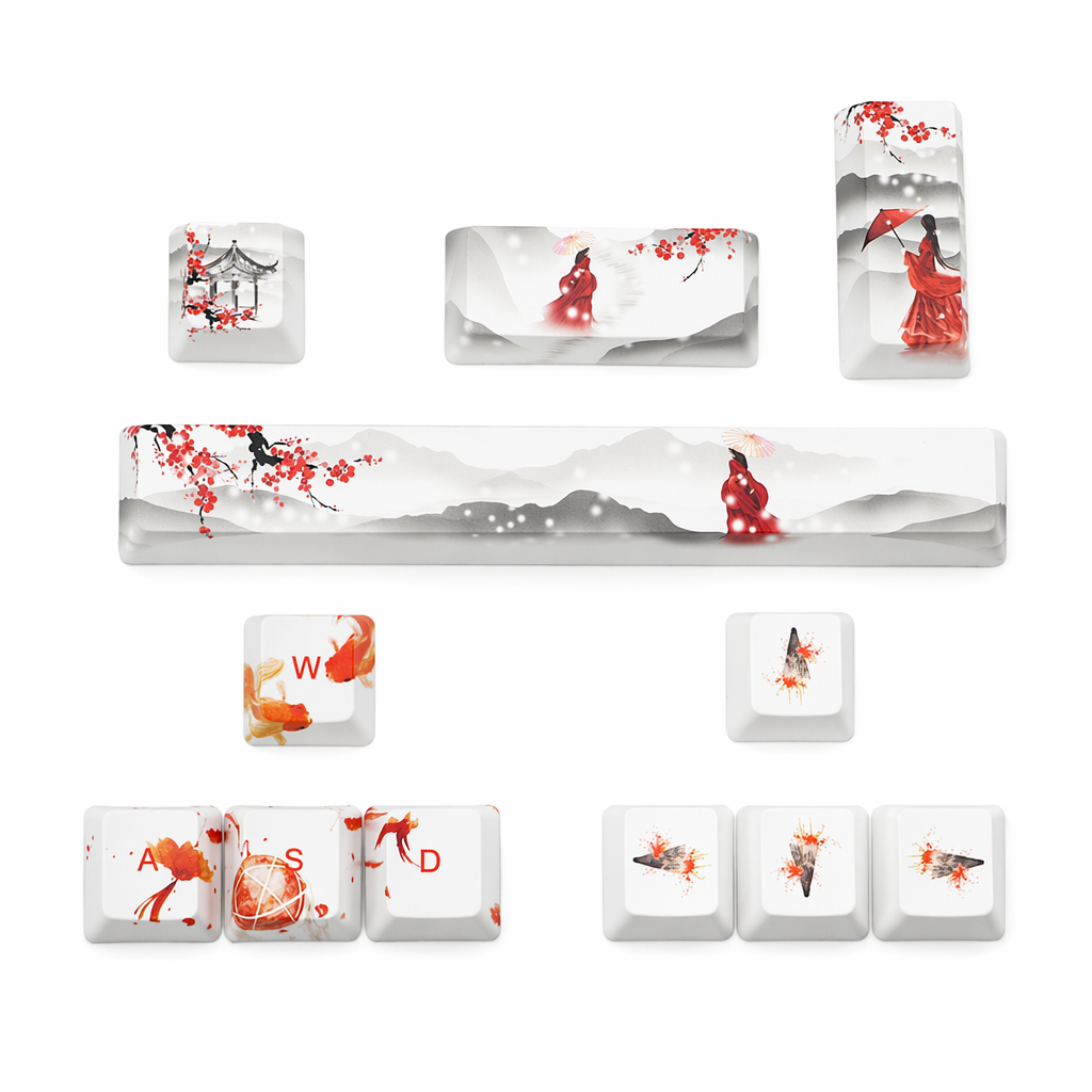 Japanese Anime Style Keyboard Keycap Set Style 3