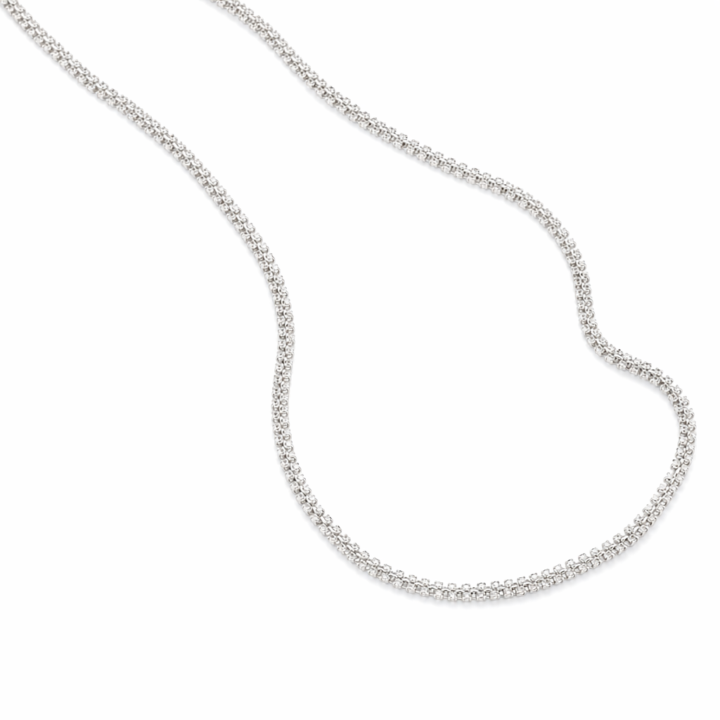 Twisted Necklace for Women Silver