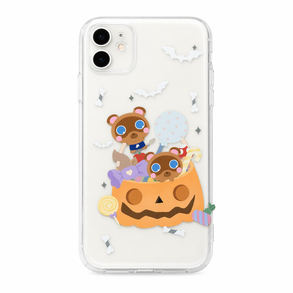 ACNH Halloween Phone Case - Villagers Available Timmy and Tommy