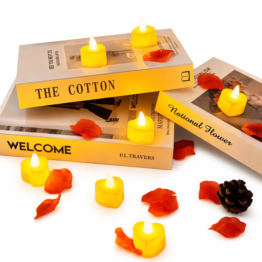 24-Piece Set of LED Candles Heart-Warm light