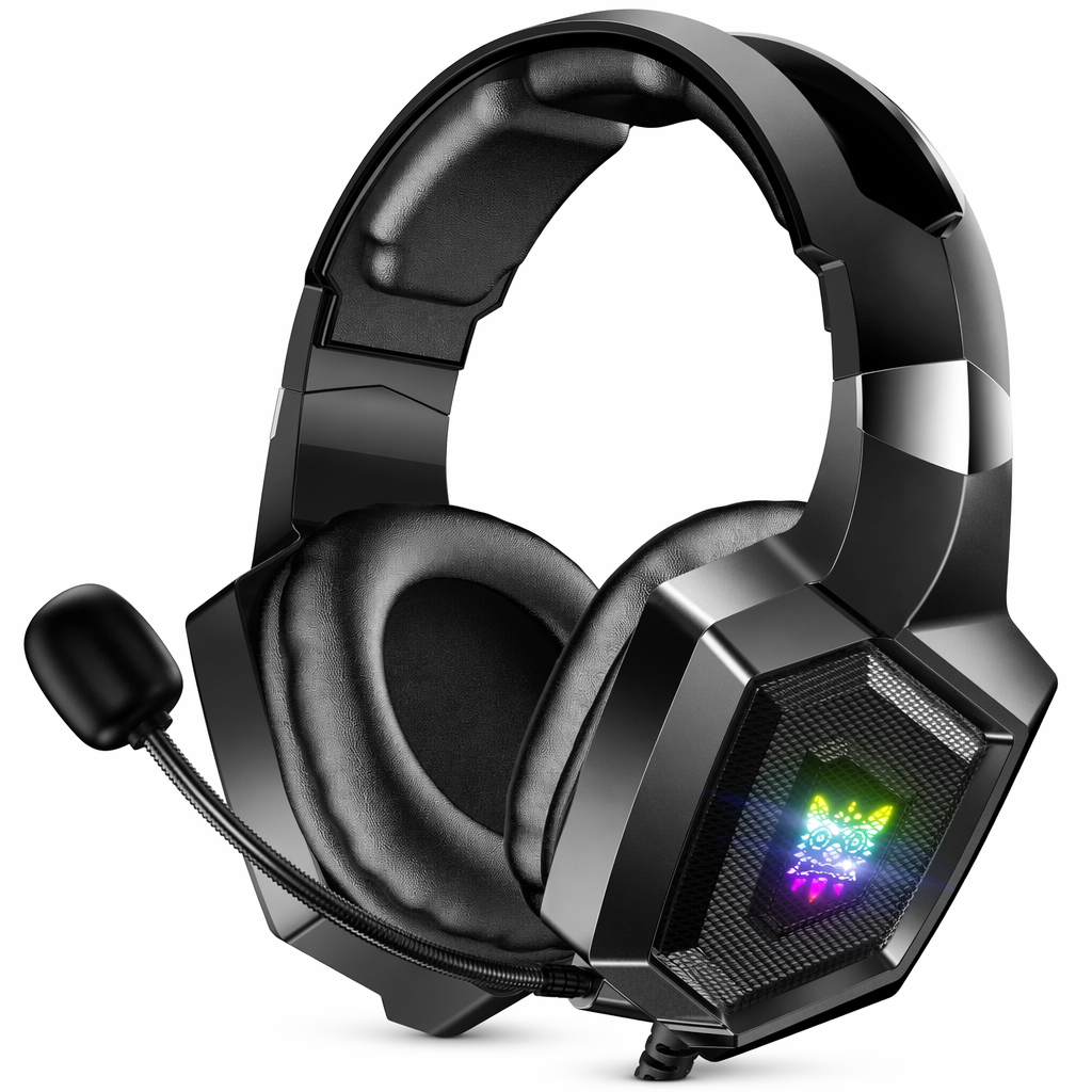 LED Gaming Headset K8 - Revised Black