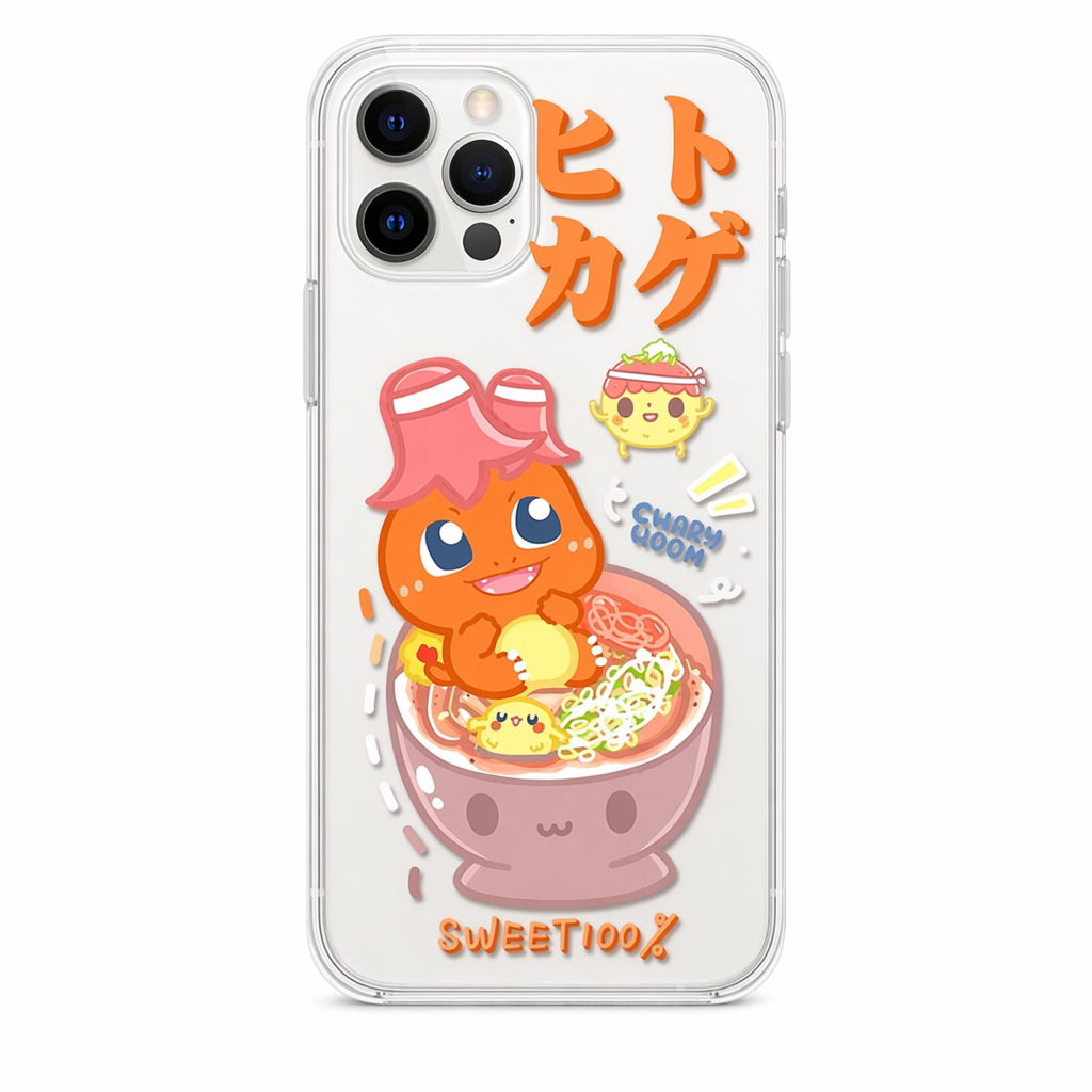 Flexible Silicone Phone Case with Protection Charmander