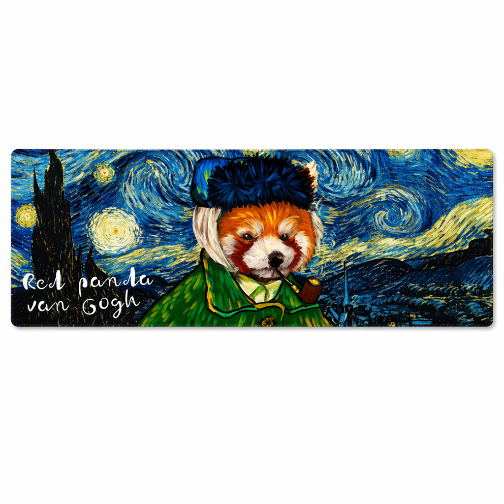 Red Panda Mouse Pad with Art B
