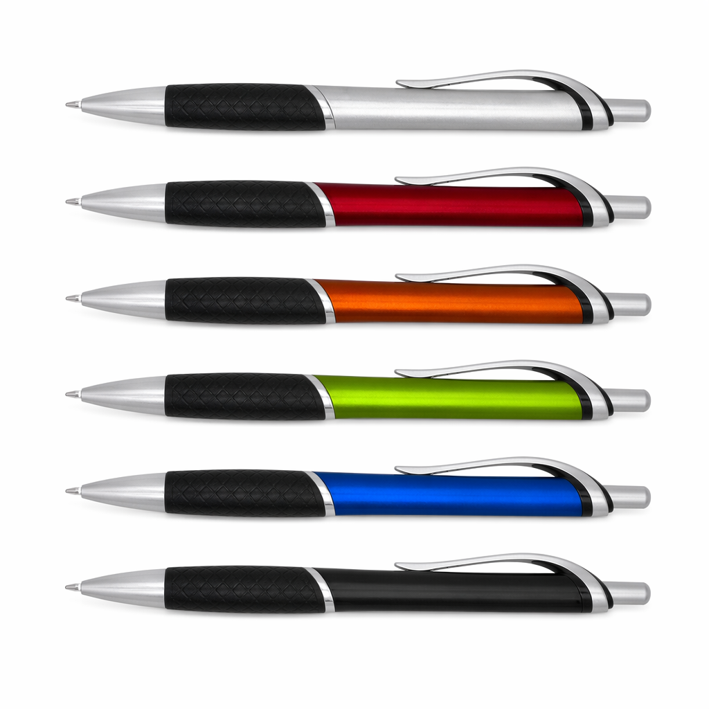 500 Units of Shimmering Textured Grip Pens Default