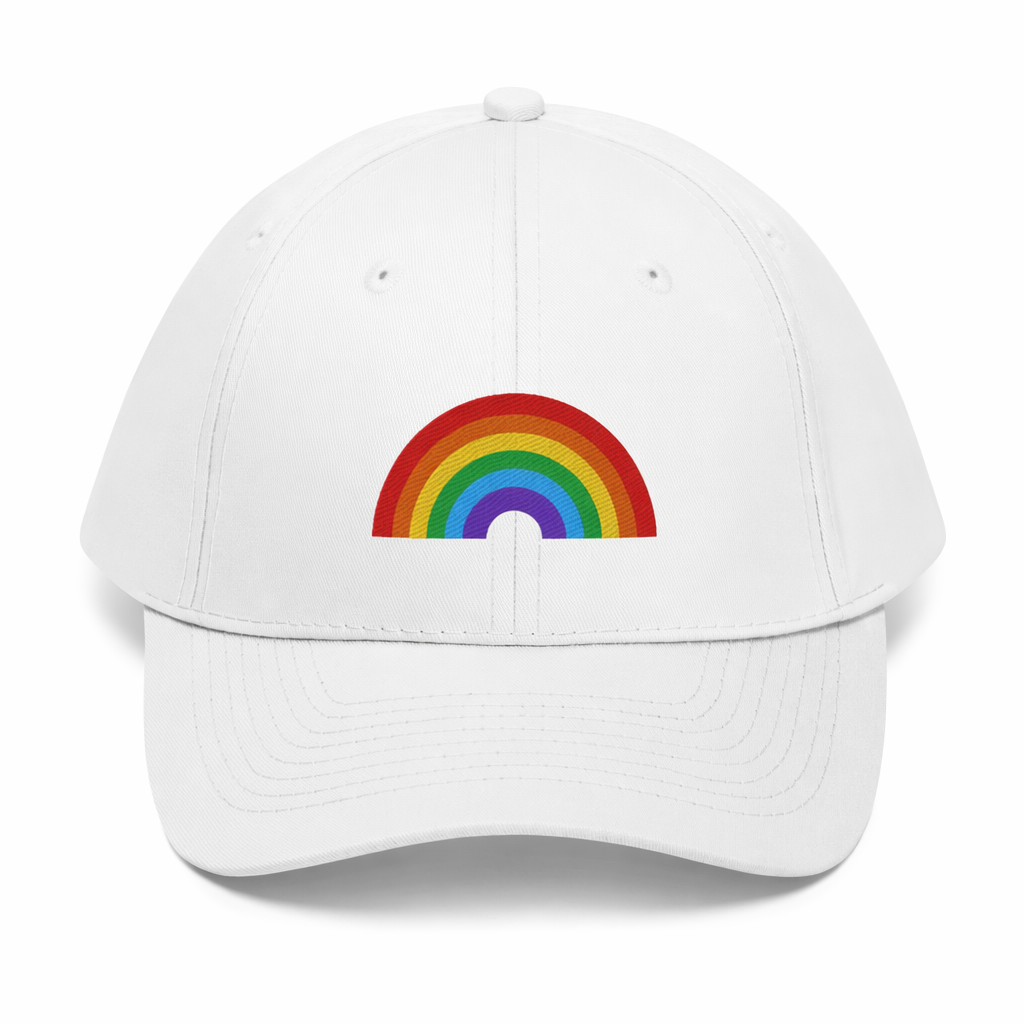 Multicolored Gender-Neutral Cotton Hat White