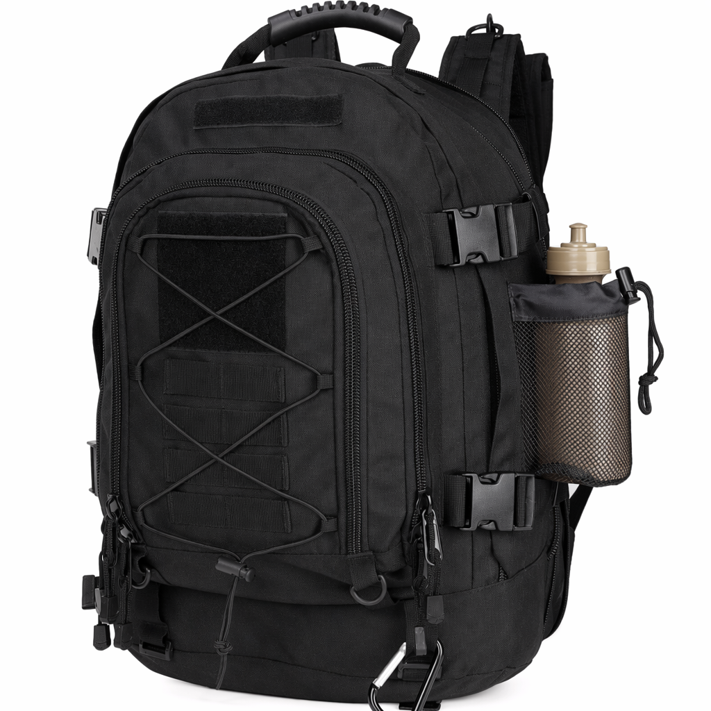 Waterproof Outdoor Backpack with Ample Storage Capacity for Camping Black