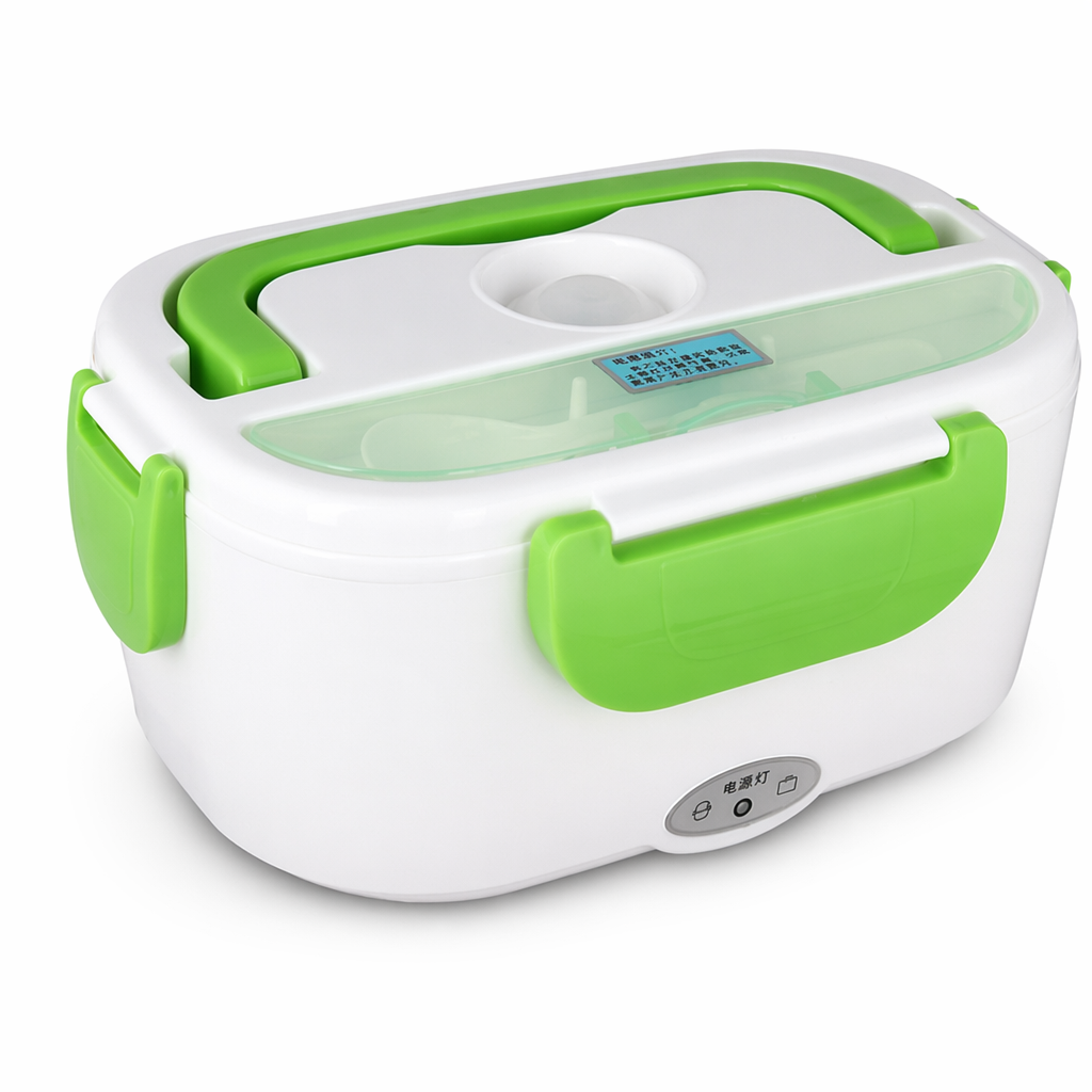 Heated Lunch Box - Portable and Mobile Green
