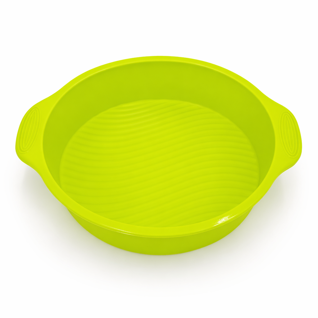 Set of 10 DIY Round Cake Pans - 3D Silicone Mold for 9-inch Cakes - Wholesale Bulk Purchase Green