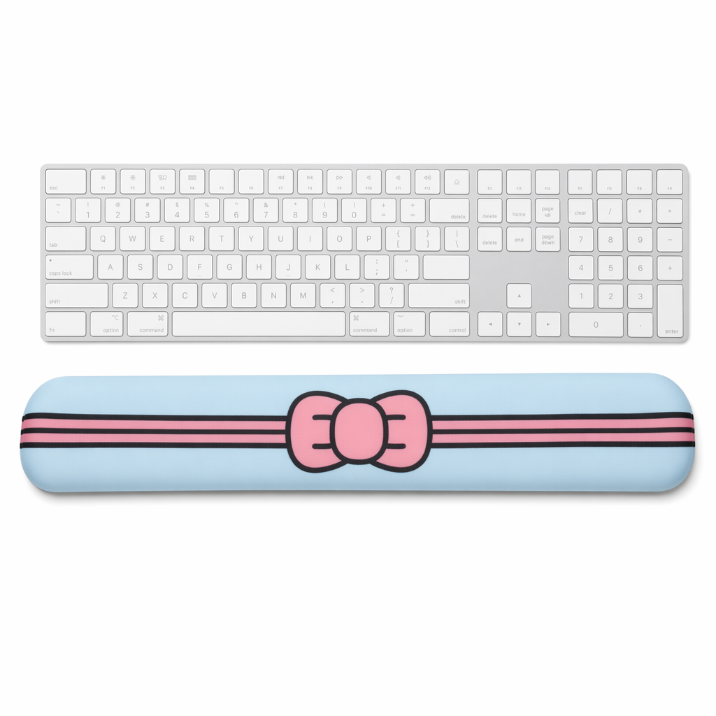 Cute Silicone Keyboard Wrist Rest Support Sky Blue