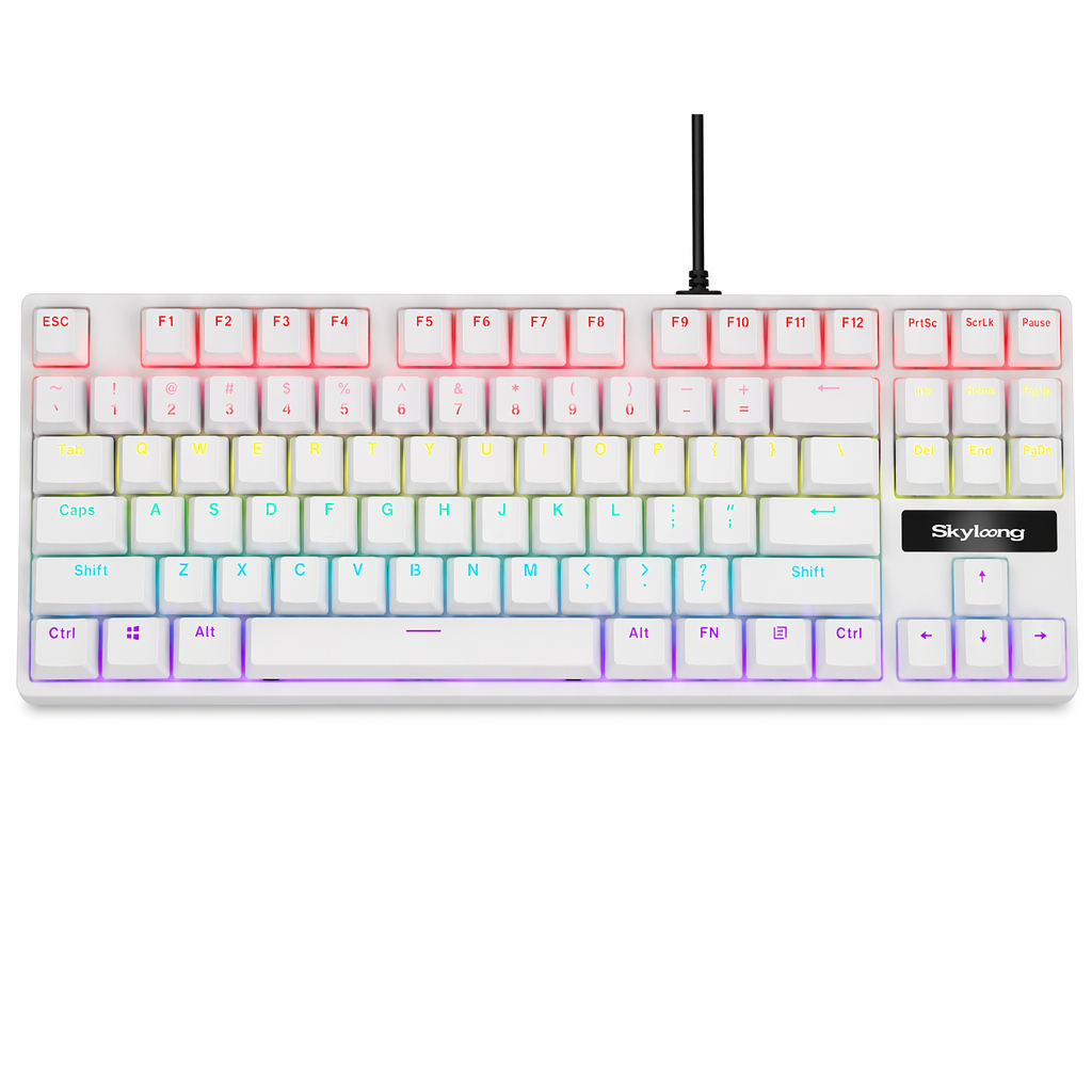 ChromaShine USB Wired Gaming Keyboard White