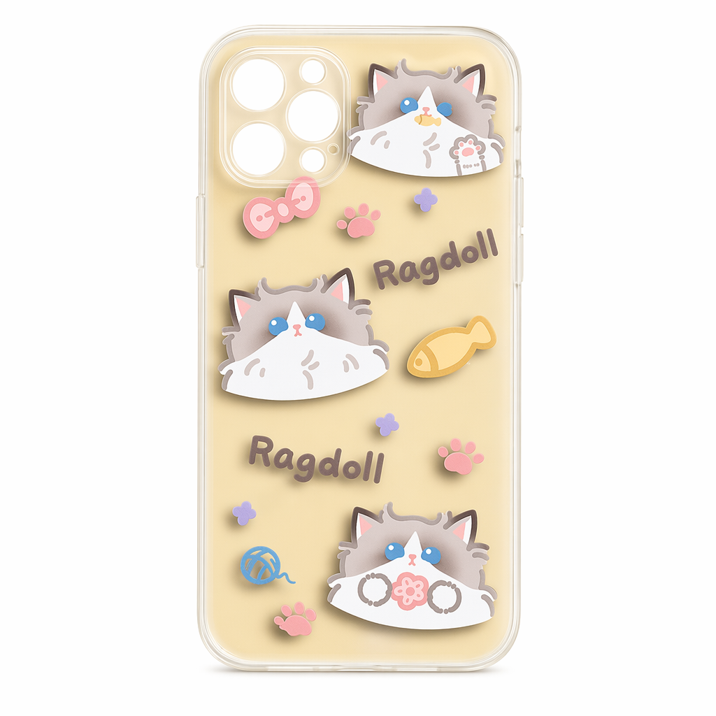 Ragdoll Cat Transparent Phone Case B