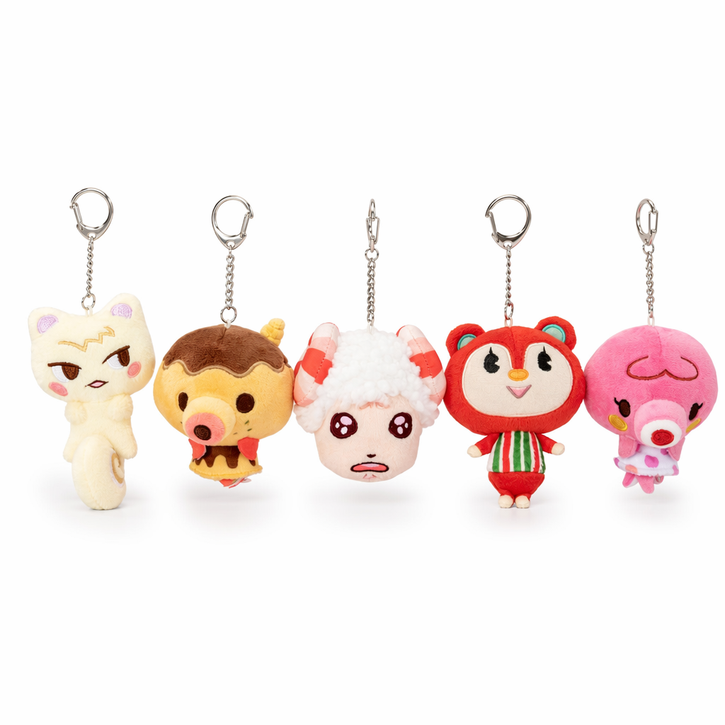 Cute ACNH Plush Keychains Collection Poppy