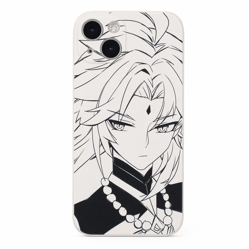 Genshin Impact Phone Cases with Sketch Art Xiao