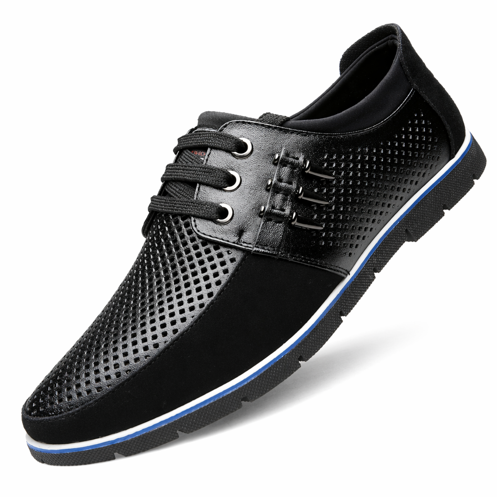 Two Tone Casual Lace Up Men's Footwear Black