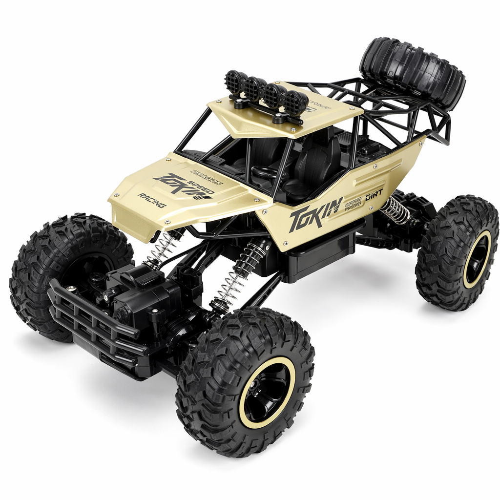 4WD Monster Truck with Dragon 2.4Ghz Remote Control Gold