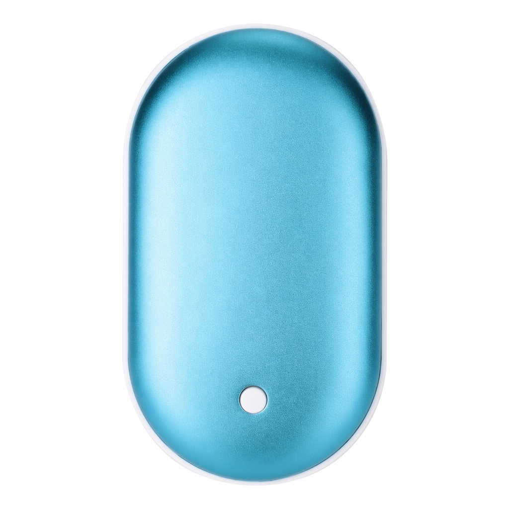 USB Egg-Shaped Hand Warmer - Take Warmth Anywhere You Go! Blue