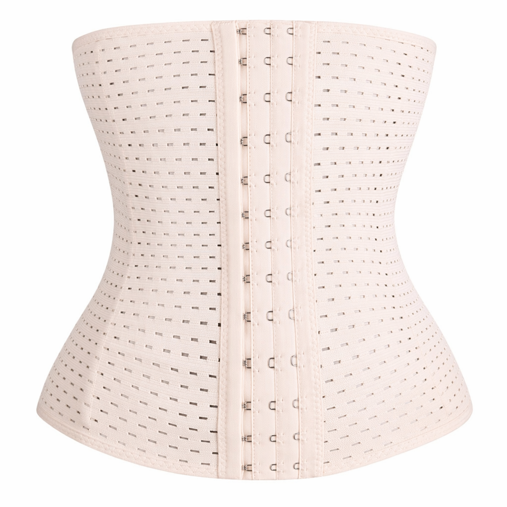 Compression Waist Cincher Shapewear for Women - Enhance Your Figure with this Girdle Corset Beige