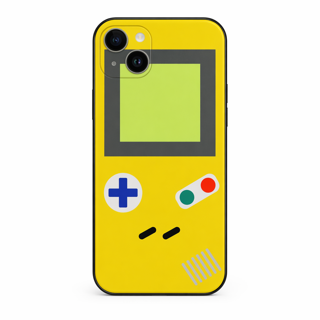 Retro Game Console Phone Case Yellow