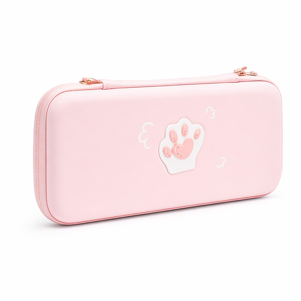 Cat Paw Nintendo Switch Case Pink