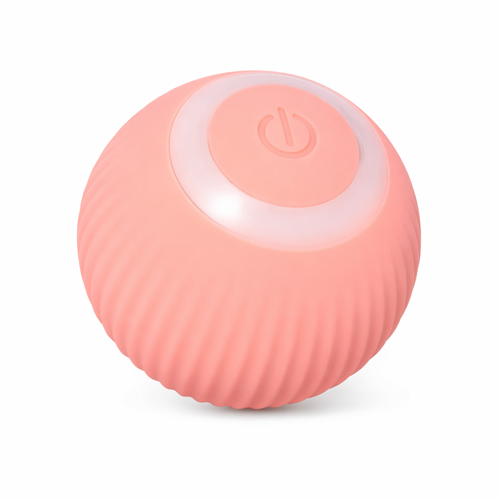Rolling Cat Toy Ball - Electric and Entertaining Pink