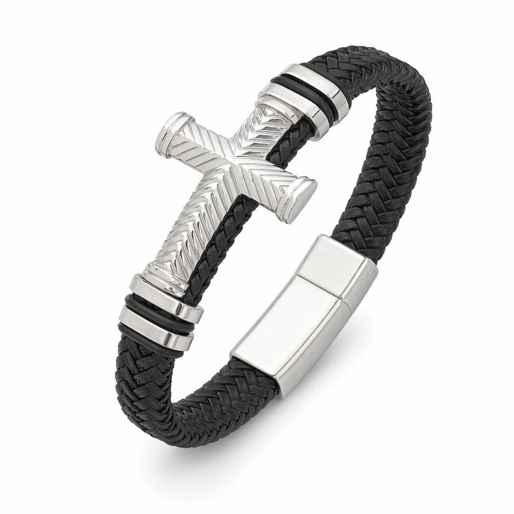 Braided Charm Bracelet Made from Vegan Leather 28