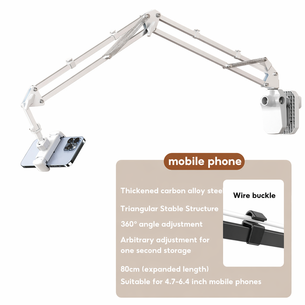 Flexible Holder for Tablets and Phones White