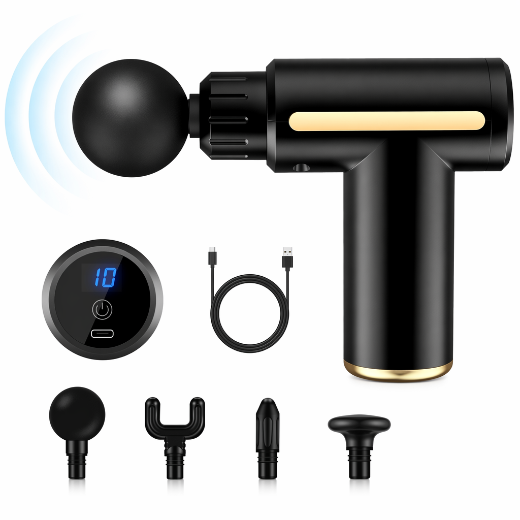 Portable Handheld Muscle Stimulator Black