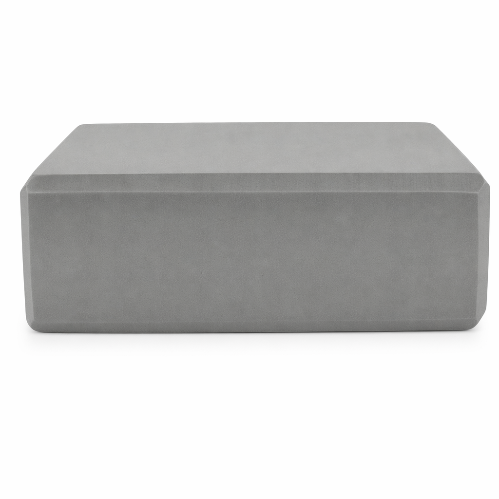 Lightweight Set of 3 Yoga Foam Fitness Blocks Gray