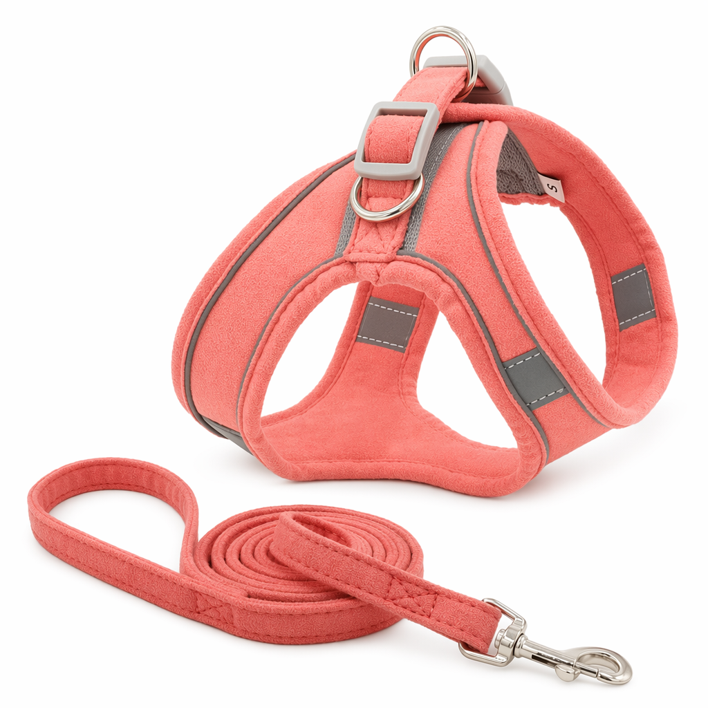 Adjustable Reflective Harness for Pets PINK