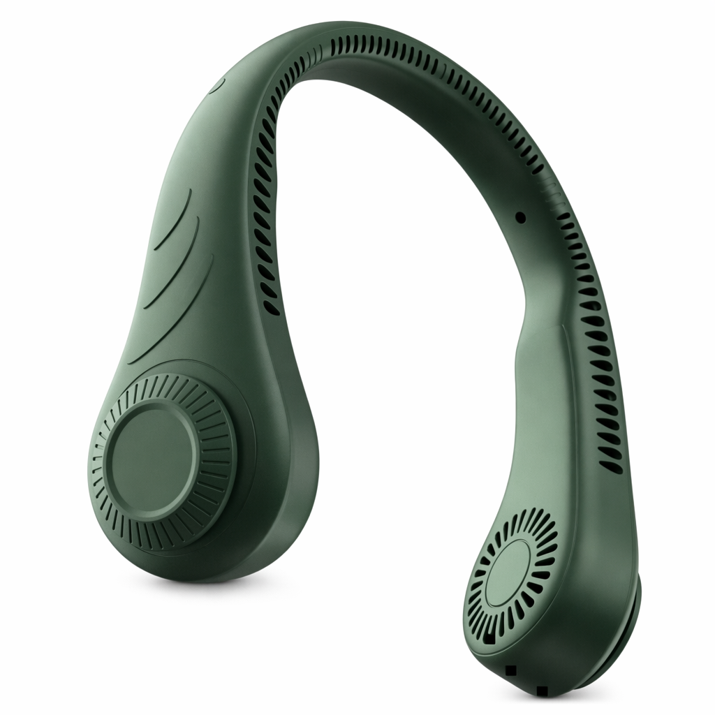 Portable Neck Fan with Bladeless Cooling Technology Green