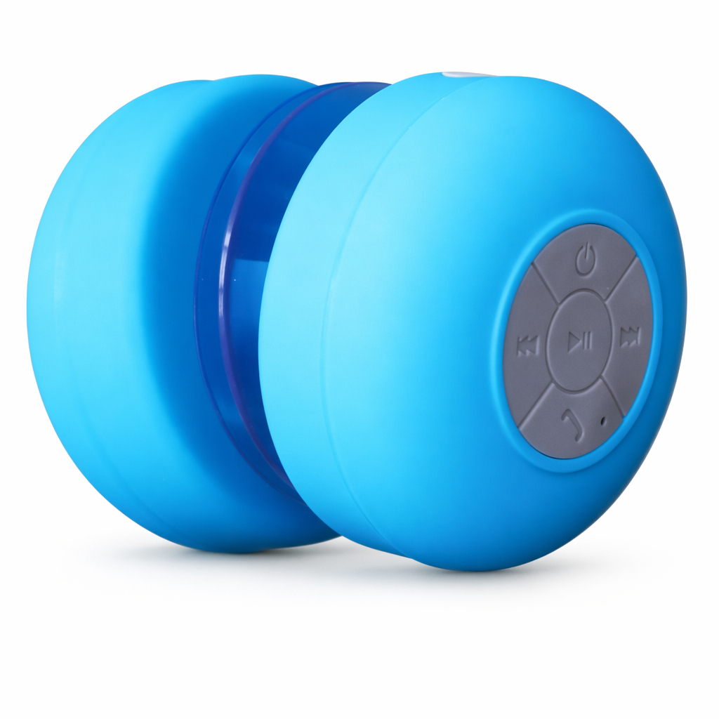 Bluetooth Speakers with Waterproof Capability and Microphone Blue
