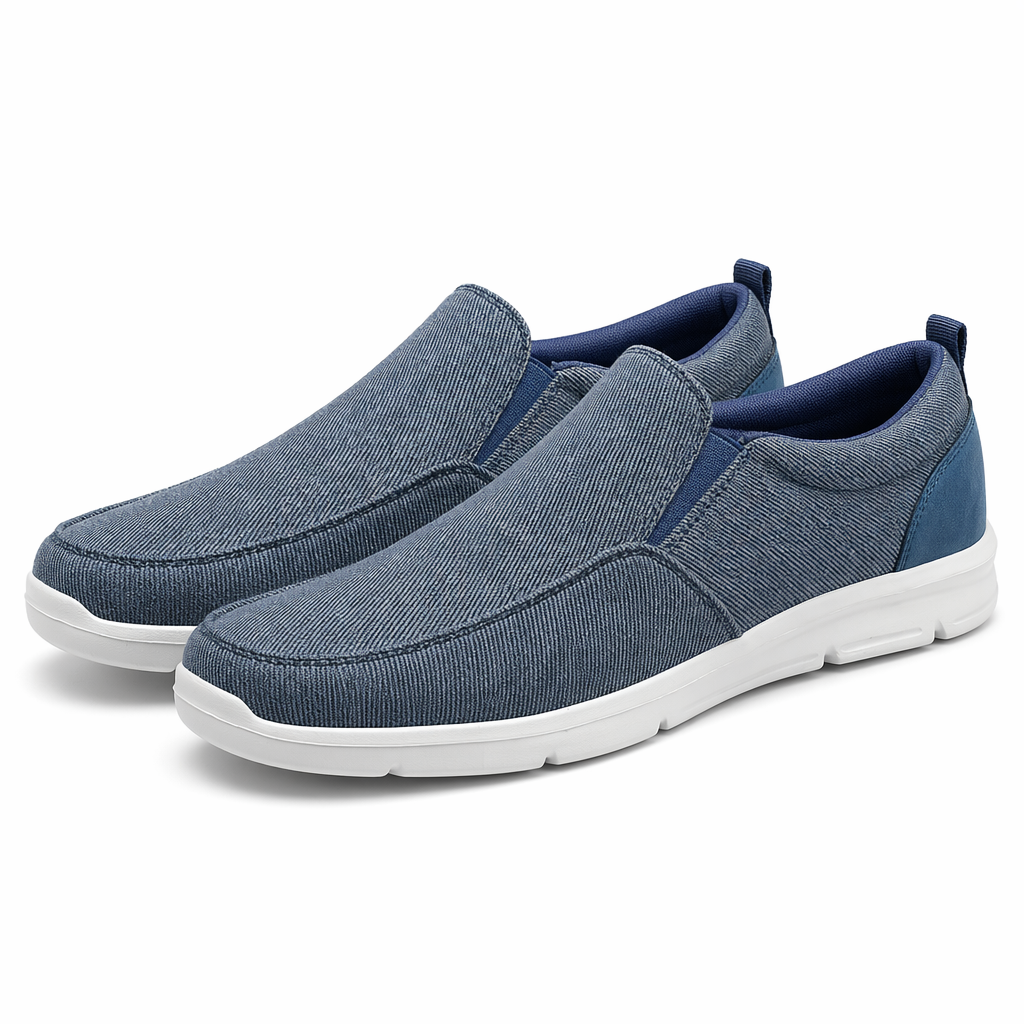 Breathable Men's Walking Shoes Blue