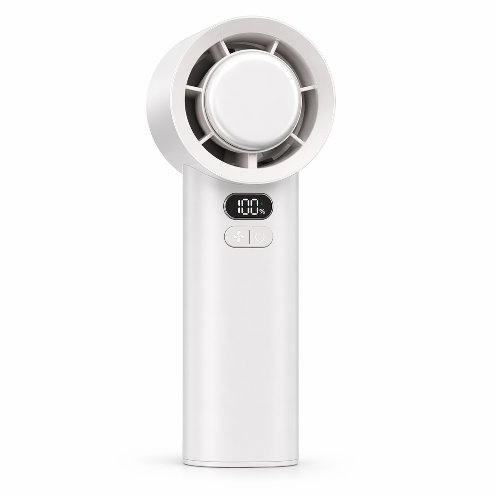 Handheld Compact Fan with Variable Speeds Beige