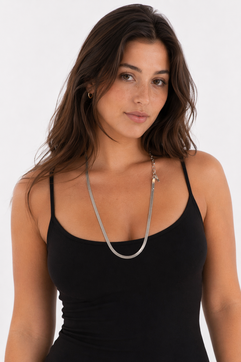 Herringbone Women's Necklace Silver