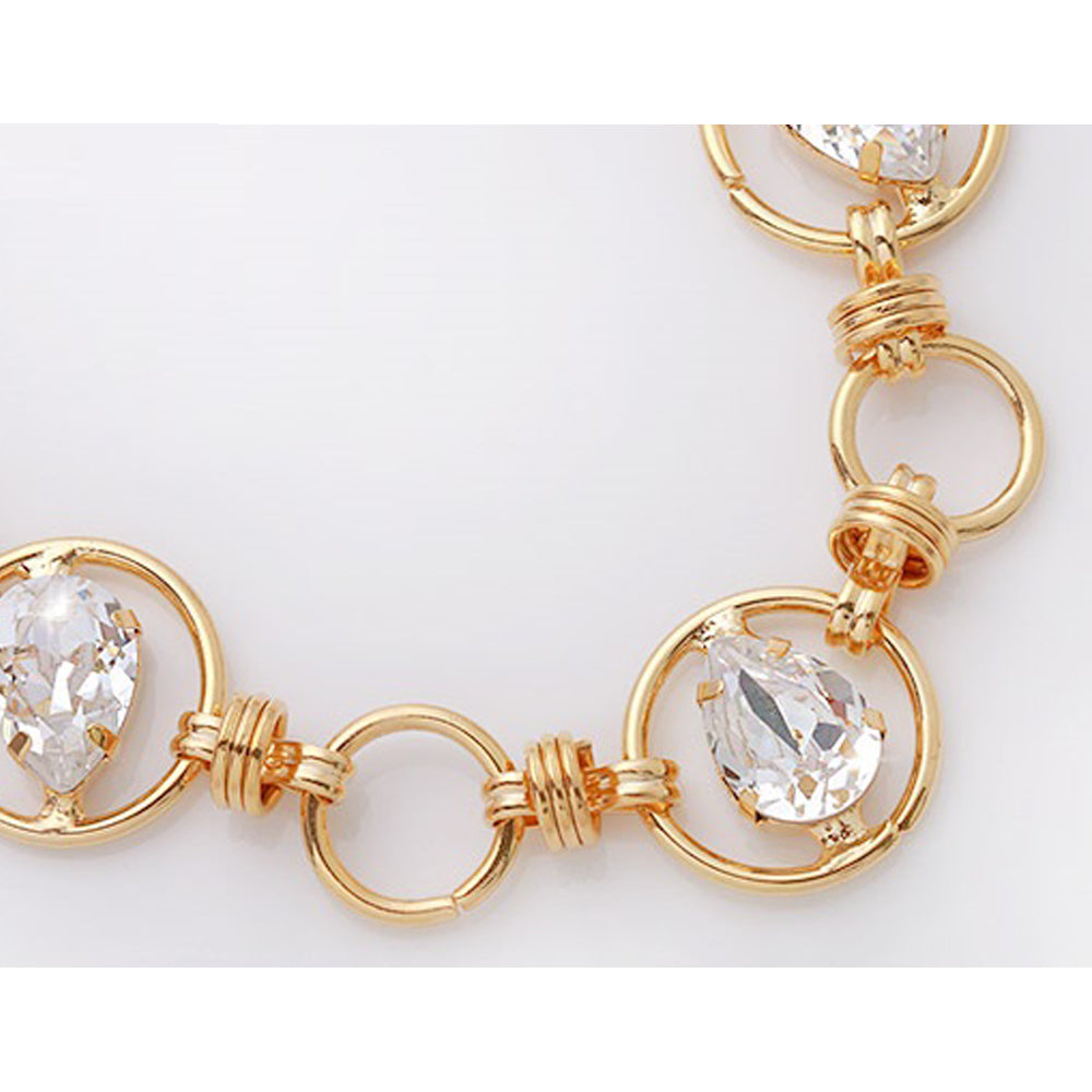 Gold Crystal Mika Necklace