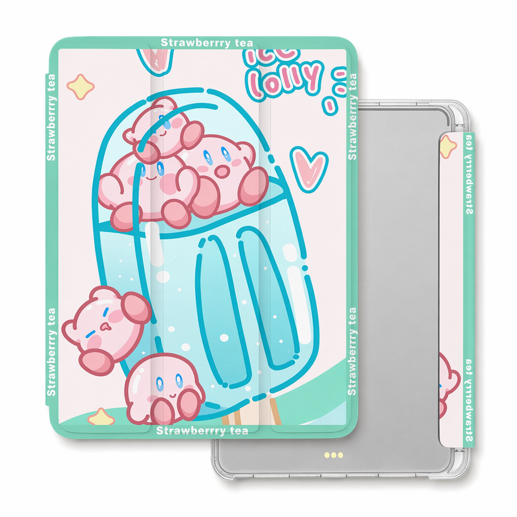 Kirby iPad Cases with Food Art C