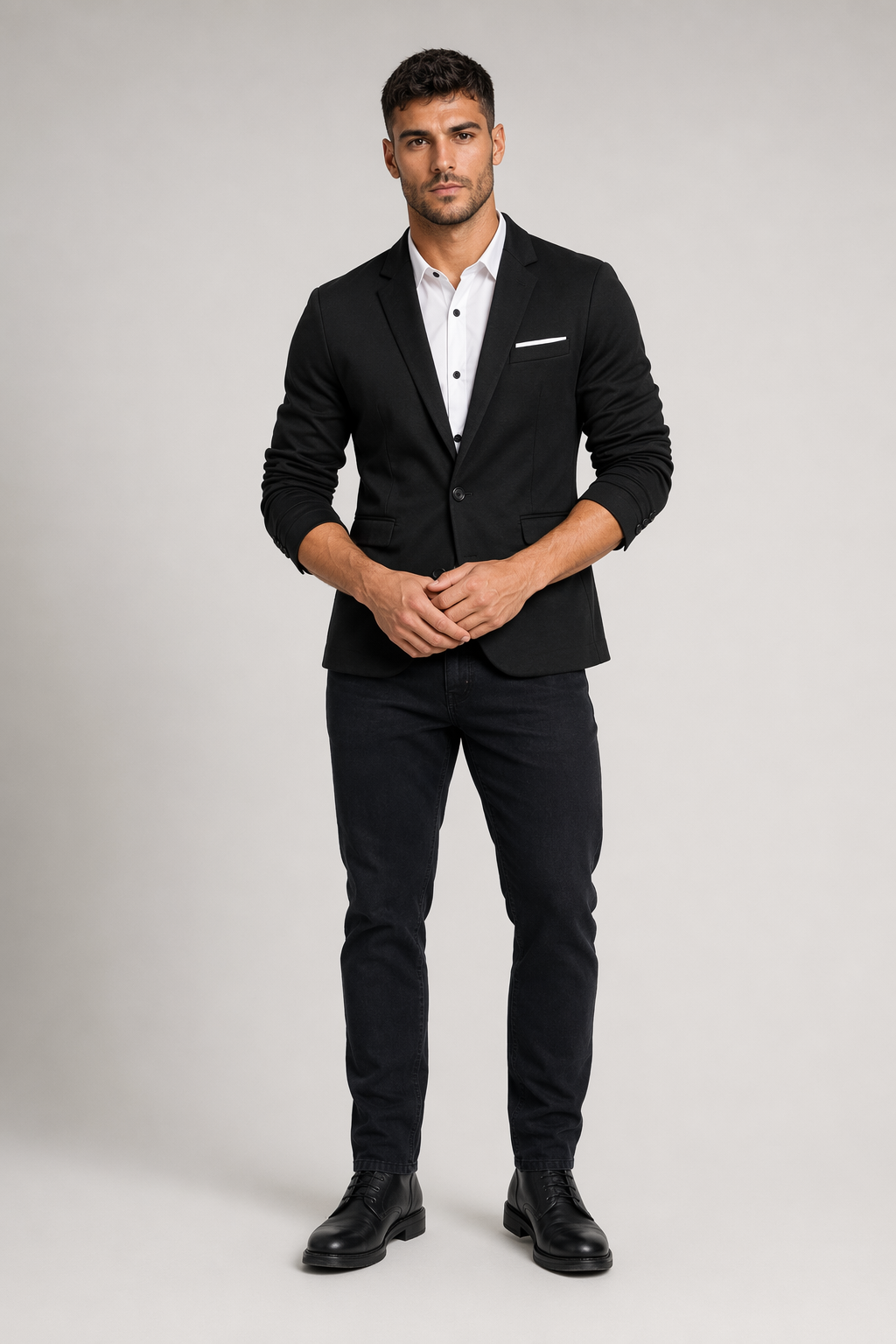 Casual Blazer for Men: Redefining Style with Ease Black